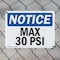 Signmission Max 30 PSI, 10 in W x Rectangle, Plastic OS-2PACK-NS-P-710-L-14155 - alternate 6